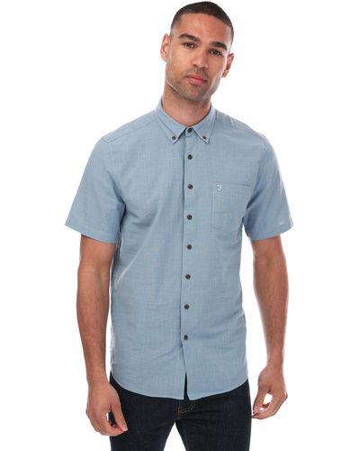 Farah Densmore Short Sleeve Shirt - Blue