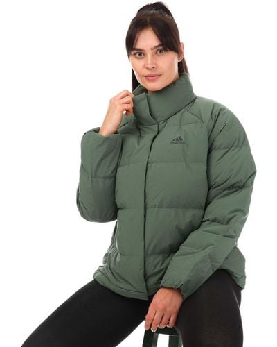 adidas Helionic Relaxed Down Jacket - Green