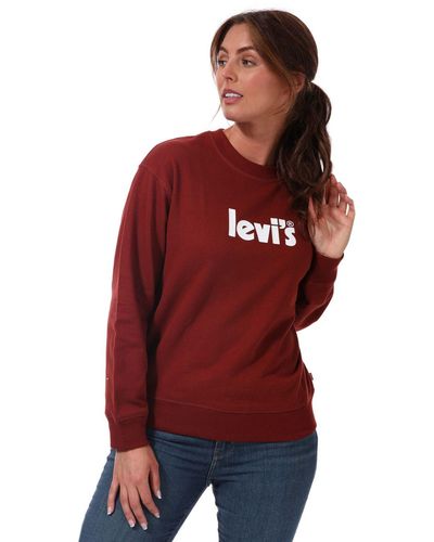 Levi's Graphic Standard Crew Sweatshirt - Red