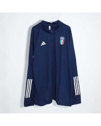 adidas Italy 2023/24 Pro Training Top - Blue