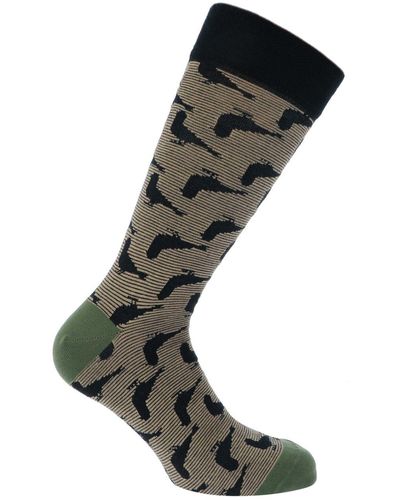 Ted Baker Pidgsok Sock With Pigeon Pattern - Black