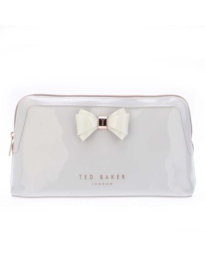Ted Baker Glossy Bow Wash Bag - White