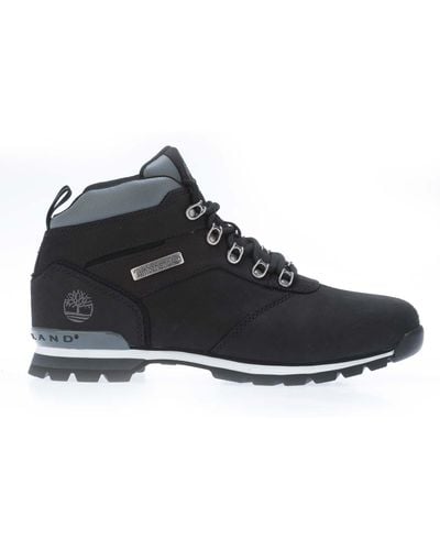 Timberland Splitrock Mid Laced Hiking Boots - Black