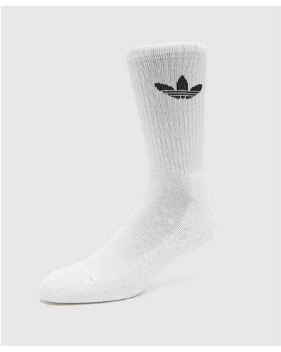 adidas Originals Cushioned Trefoil Mid-cut Crew Socks 3-pack - White