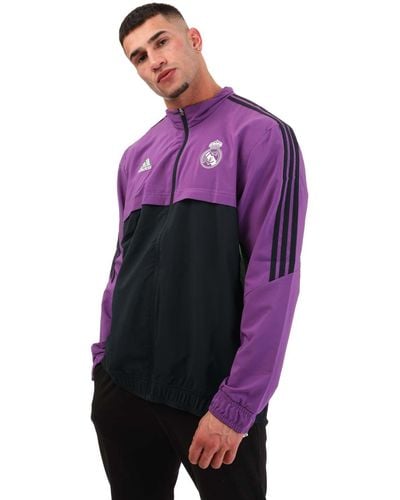 adidas Real Madrid 2022/23 Presentation Jacket - Purple