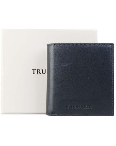 Trussardi Parsec Billfold Wallet - Blue