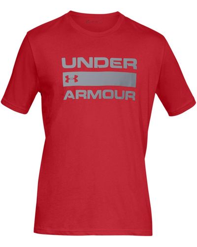 Under Armour Team Issue Wordmark Short Sleeve T-shirt - Red
