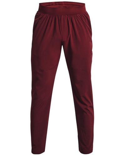 Under Armour Ua Stretch Woven Trousers - Red