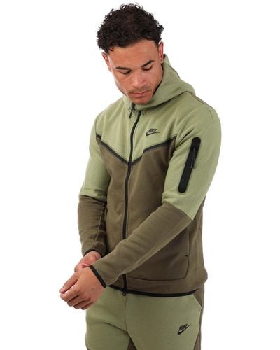 Nike Sportswear Tech Fleece Full-zip Hoodie - Green