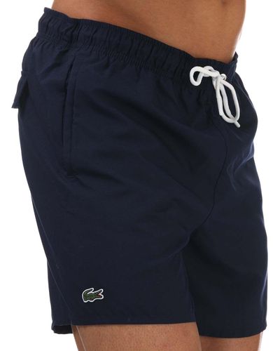 Lacoste Logo Swim Shorts - Blue