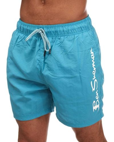 Ben Sherman Boulders Beach Swim Shorts - Blue