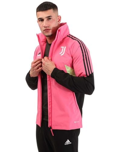adidas Juventus 2022/23 Rain Jacket - Pink