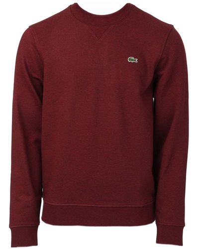 Lacoste Sport Cotton Blend Fleece Sweatshirt - Red