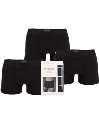 Tommy Hilfiger 3 Pack Boxer Shorts - Black