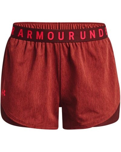 Under Armour Ua Play Up 3.0 Twist Shorts - Red