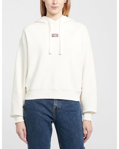 Tommy Hilfiger Classic Washed Hoody - White