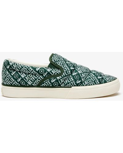 Lacoste Jump Serve Slip On Trainers - Green