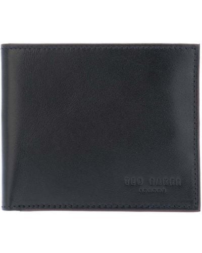 Ted Baker Halfan Colour Internal Bifold Wallet - Black