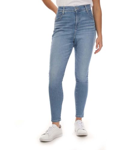 Levi's 720 Plus High Rise Super Skinny Jeans - Blue