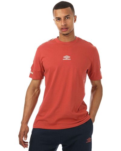Umbro Diamond Taped Crew T-shirts - Red