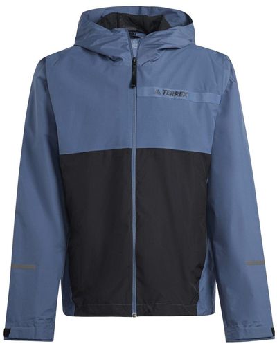 adidas Terrex Multi Rain.rdy 2-layer Rain Jacket - Blue