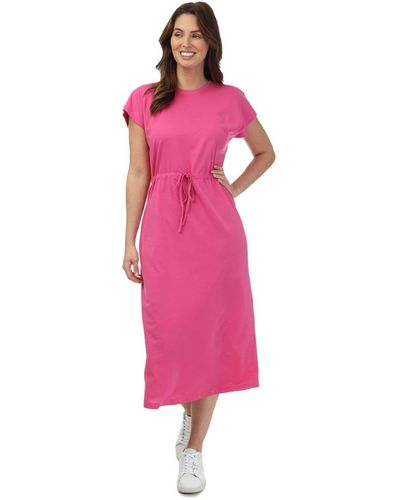 ONLY May Life Stripe Jersey Midi Dress - Pink