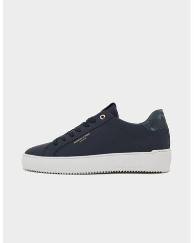 Android Homme Zuma Suede Camo Heel Trainers - Blue