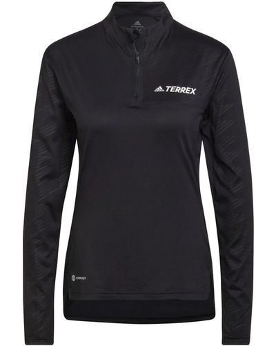 adidas Terrex Multi Half-zip Long Sleeve Top - Black