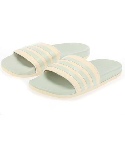 adidas Adilette Comfort Slide Sandals - White