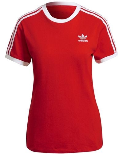 adidas Adicolor Classics Stripes T-shirt - Red