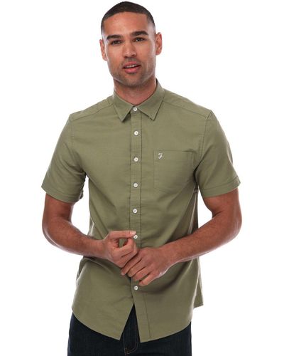 Farah Drayton Short Sleeve Shirt - Green