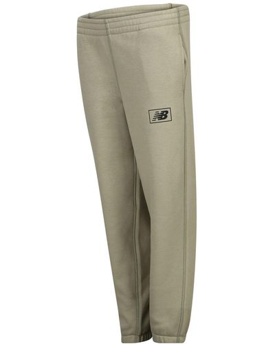 New Balance Essentials Brushed Back Trousers - Green