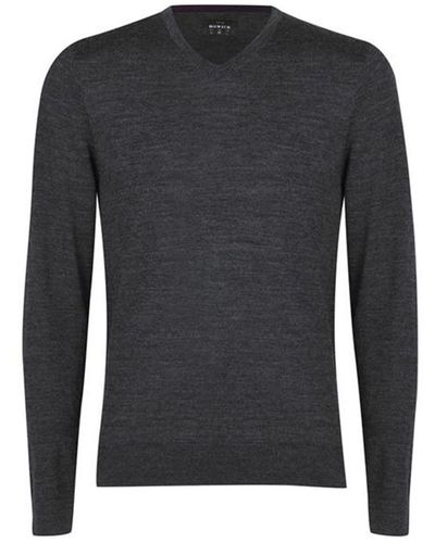 Howick Merino V Neck Sweatshirt - Grey