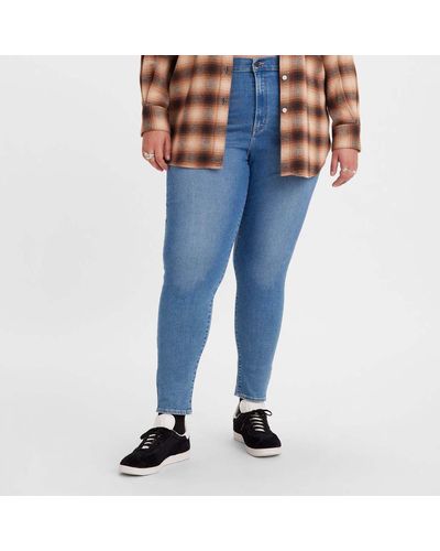 Levi's Plus Mile High Super Skinny Jeans - Blue