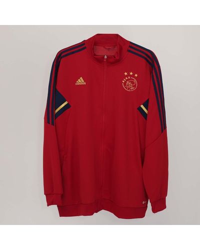 adidas Ajax Amsterdam 2022/23 Track Jacket - Red