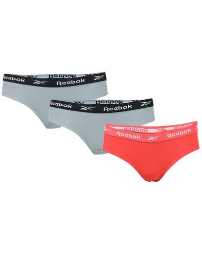 Reebok Molly 3 Pack Bonded Briefs - Red