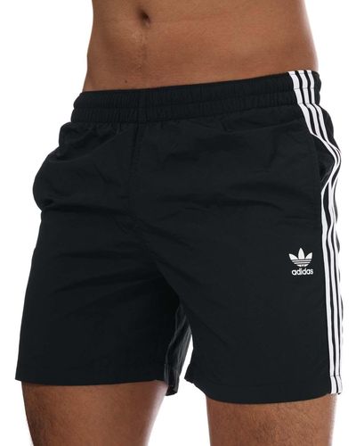 adidas Originals Adicolor Classics 3-stripes Swim Shorts - Black