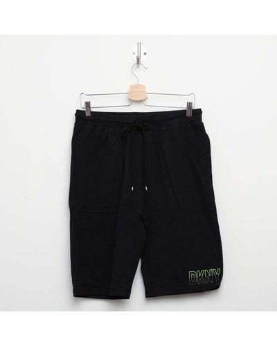 DKNY Everblade Jersey Lounge Shorts - Black