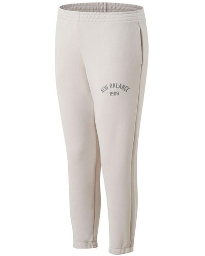 New Balance Essentials Varsity Fleece Trousers - Grey