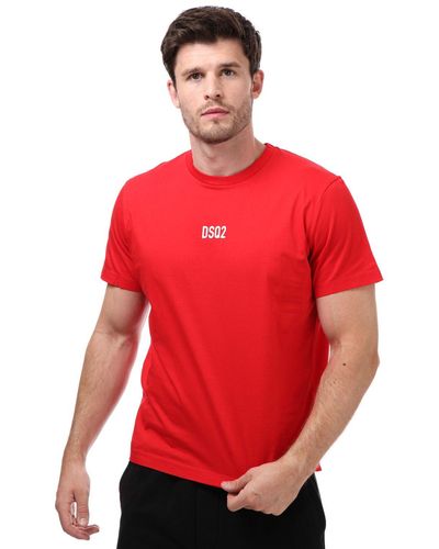 DSquared² Dsq2 Centre Logo T-shirt - Red