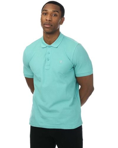 Farah Cove Organic Modern Fit Polo Shirt - Green