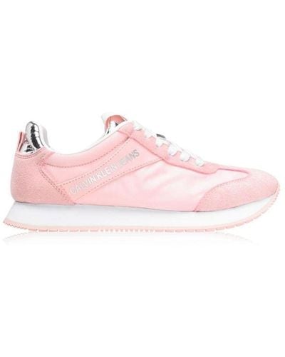 Calvin Klein Jill Low Top Trainers - Pink