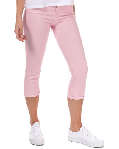 Levi's 311 Shaping Capri Skinny Jeans - Pink