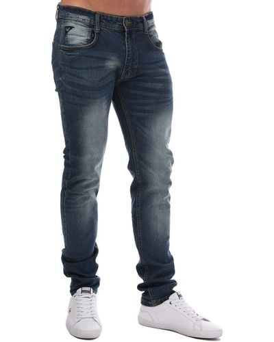 Duck and Cover Maylead Slim Fit Jeans - Blue