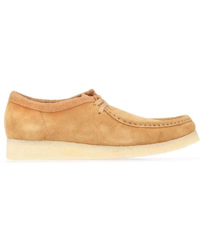 Clarks Wallabee Suede Shoes - Brown