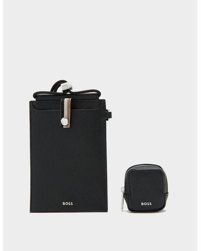 BOSS Mobile Phone Case & Headphone Case Gift Set - Black