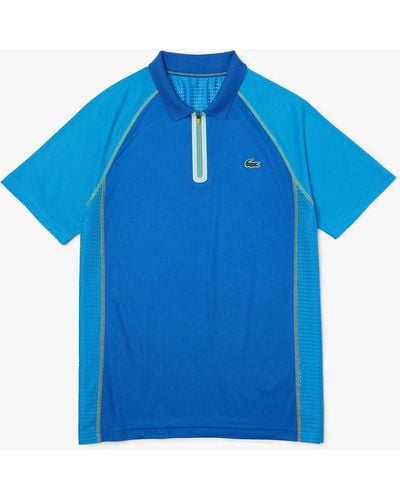 Lacoste Tennis Recycled Polyester Ultra-dry Polo Shirt - Blue