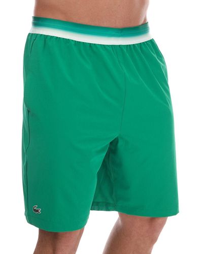 Lacoste Sport X Novak Djokovic Light Stretch Shorts - Green