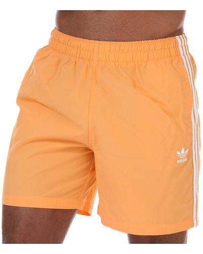 adidas Originals Adicolor Classics 3-stripes Swim Shorts - Orange