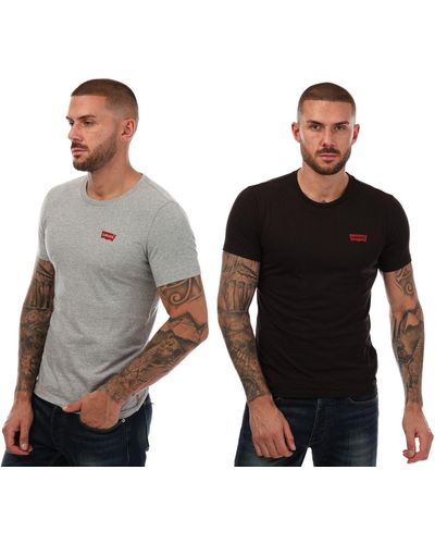 Levi's 2 Pack Graphic T-shirts - Brown
